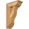 Ekena Millwork Funston Traditional Rough Sawn Bracket w/ Offset Brace, Western Red Cedar, 6"W x 14"D x 22"H BKT0604X14X22FST01RWR - alternate 1